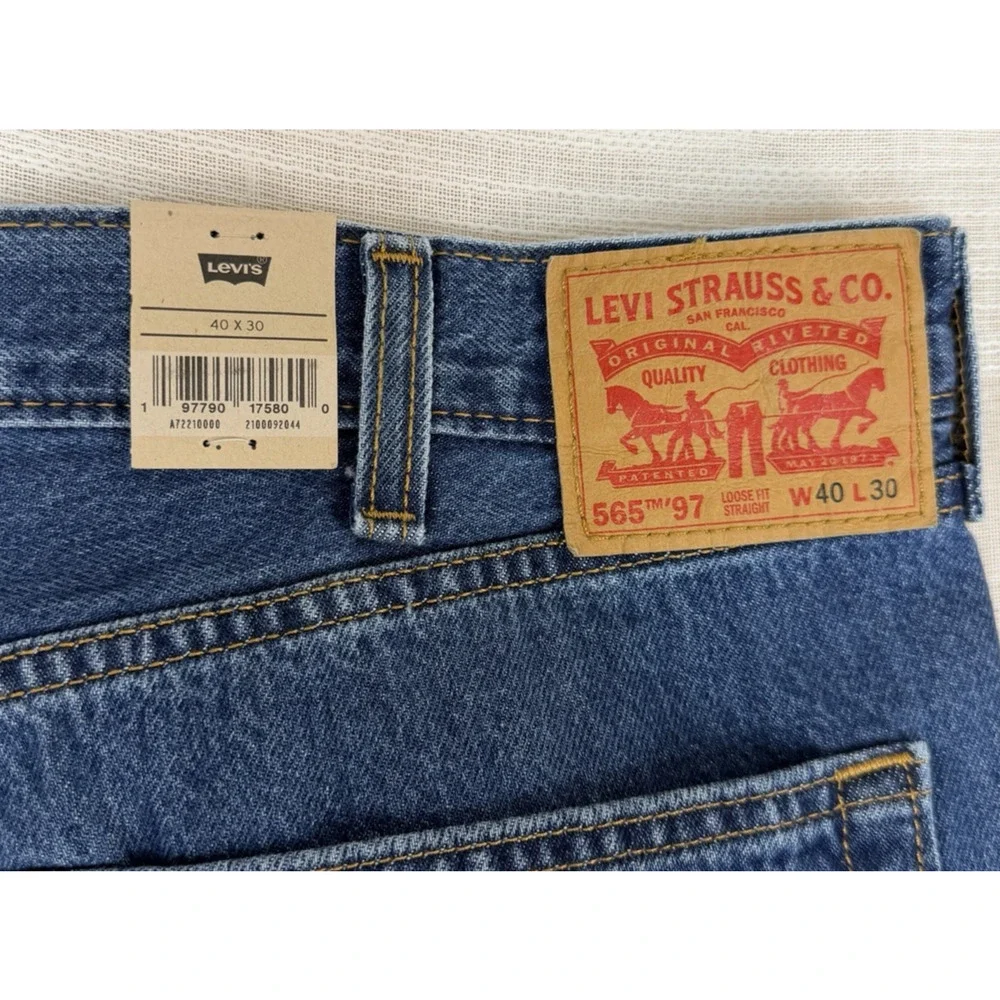 NWT Levi's 565 '97 Loose‎ Fit Straight Men's Jeans Sz 40x30 Baggy Y2K NEW